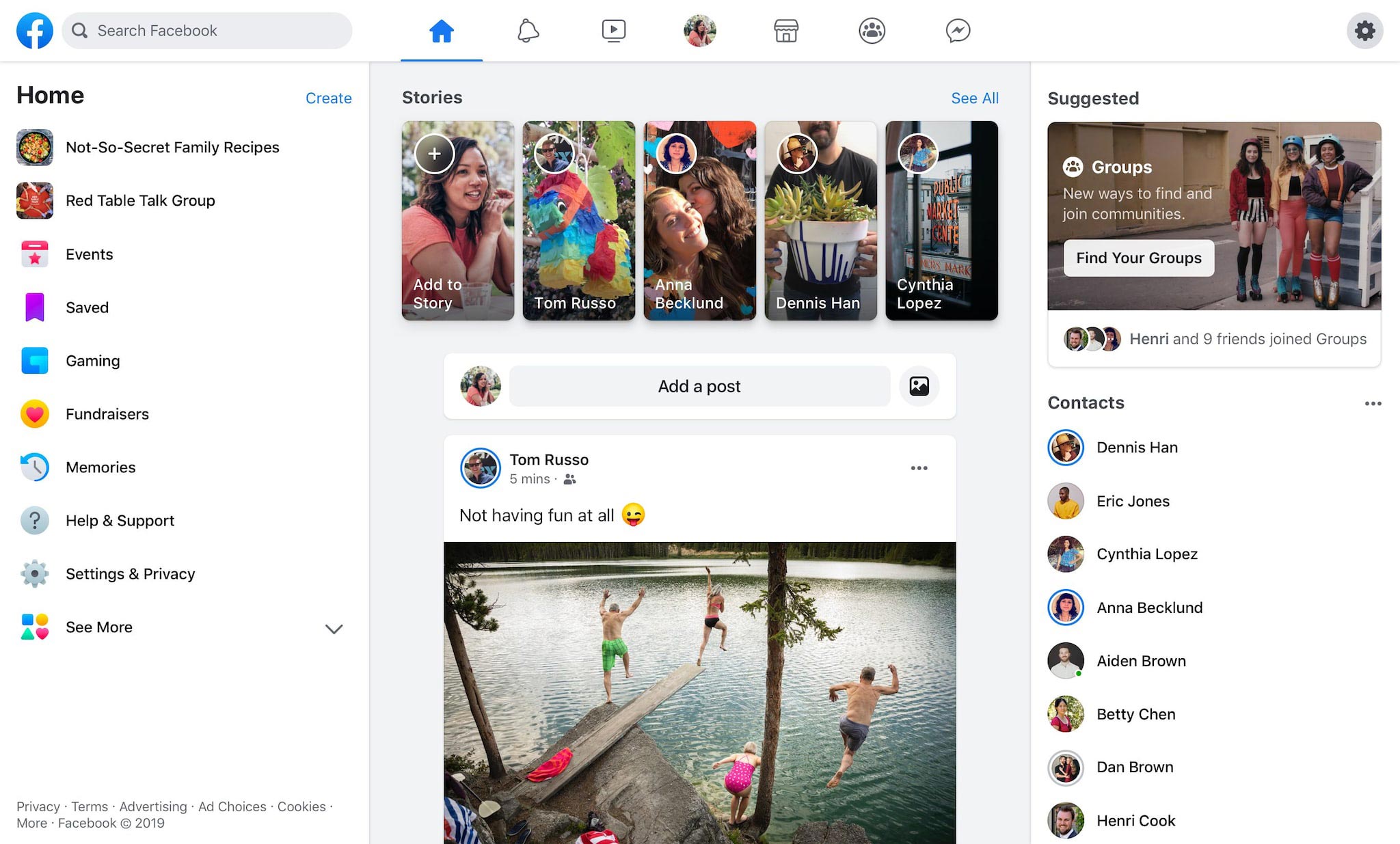 trasformazione variante facebook