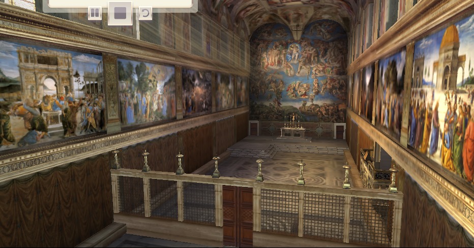 cappella sistina ricostruzione 3D